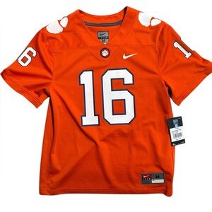 Brand New Nike Kids Orange Clemson #16 Football Jersey Lawrence